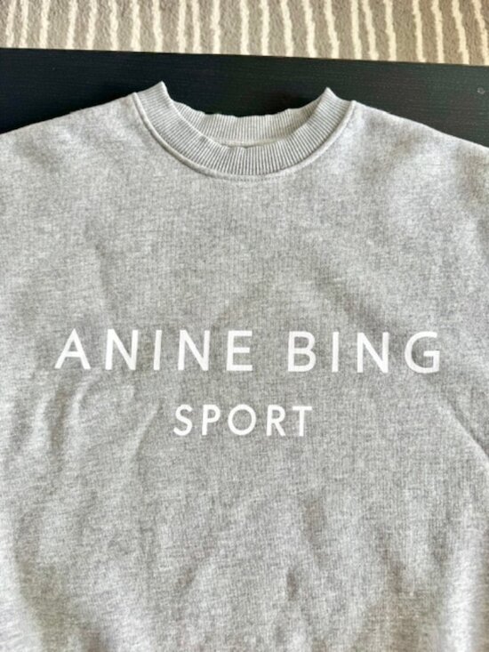 Anine Bing Tops - ANINE BING LT. GREY SWEATSHIRT- XS (Pristine Like-New Condition)
